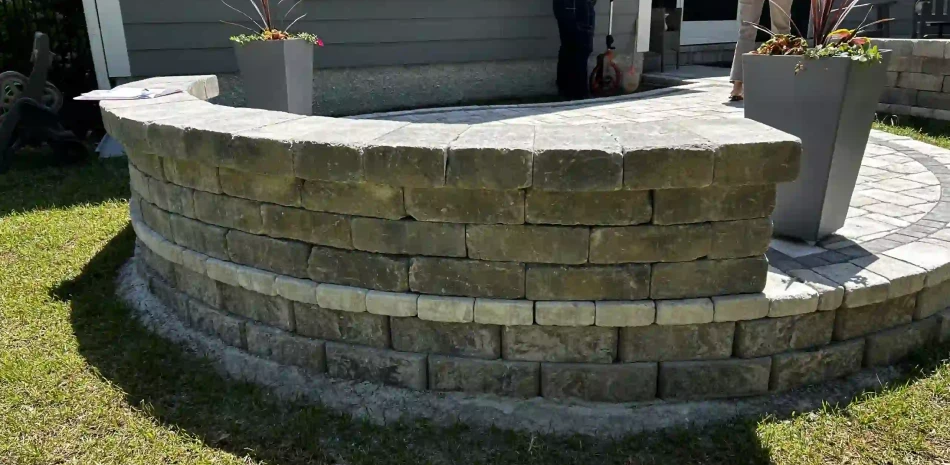 Retaining Wall Installation